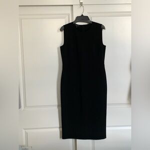 Lafayette 148 New York Black Midi Dress size 12